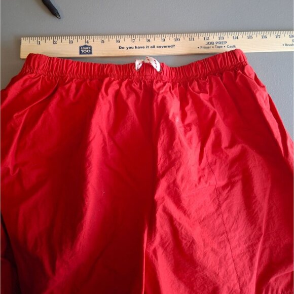 Nautica Red Swim Trunks Mens Large Red Elastic Waist - Picture 5 of 7